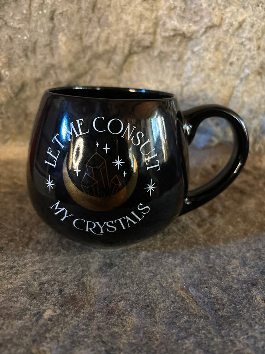 Let me consult my Crystals Mug-Black