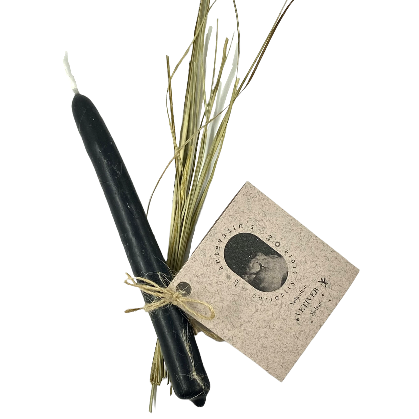 VETIVER Black Ritual Candle (Let Go)