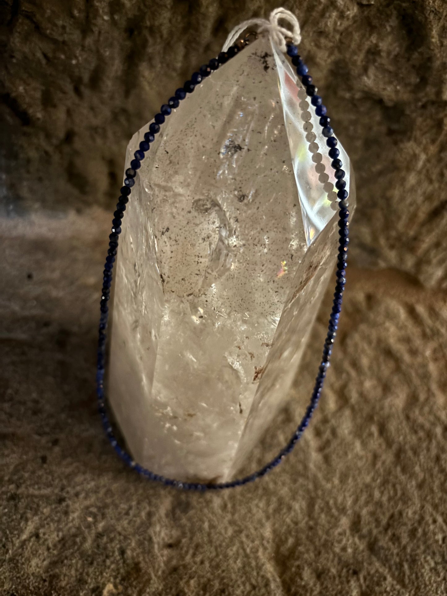 Lapis lazuli gemstone necklace