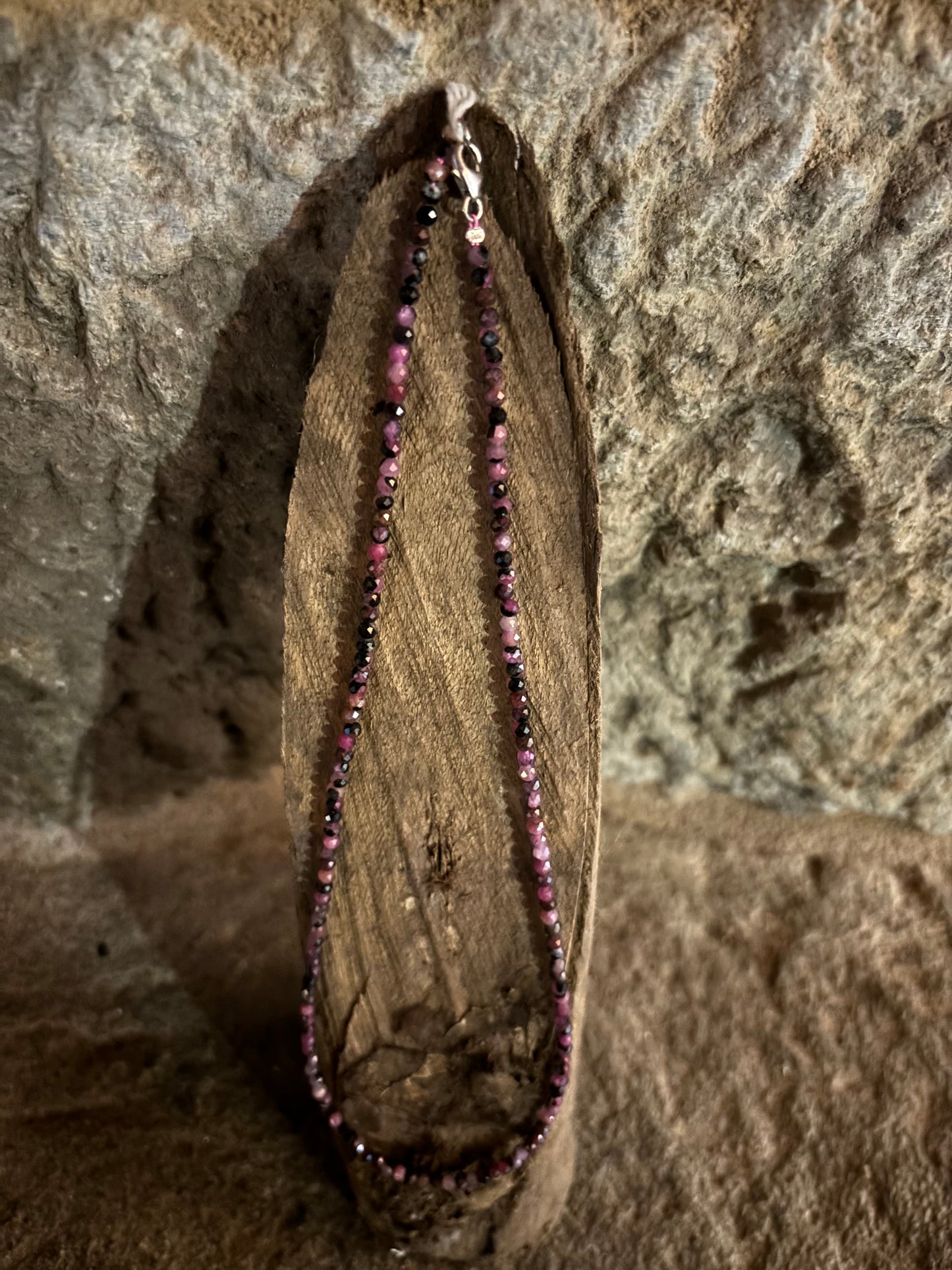 Ruby Necklace with 925 silver clasp