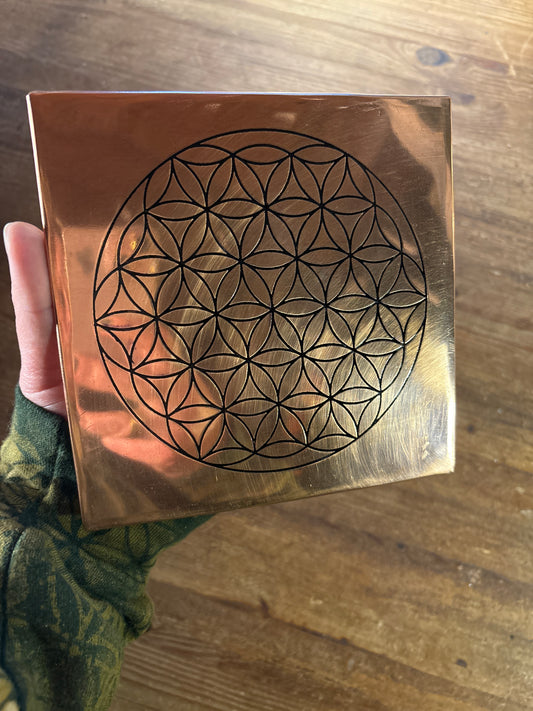 Copper Flower of Live charging plate