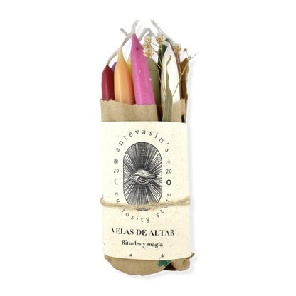 Pack of 12 altar candles for rituals