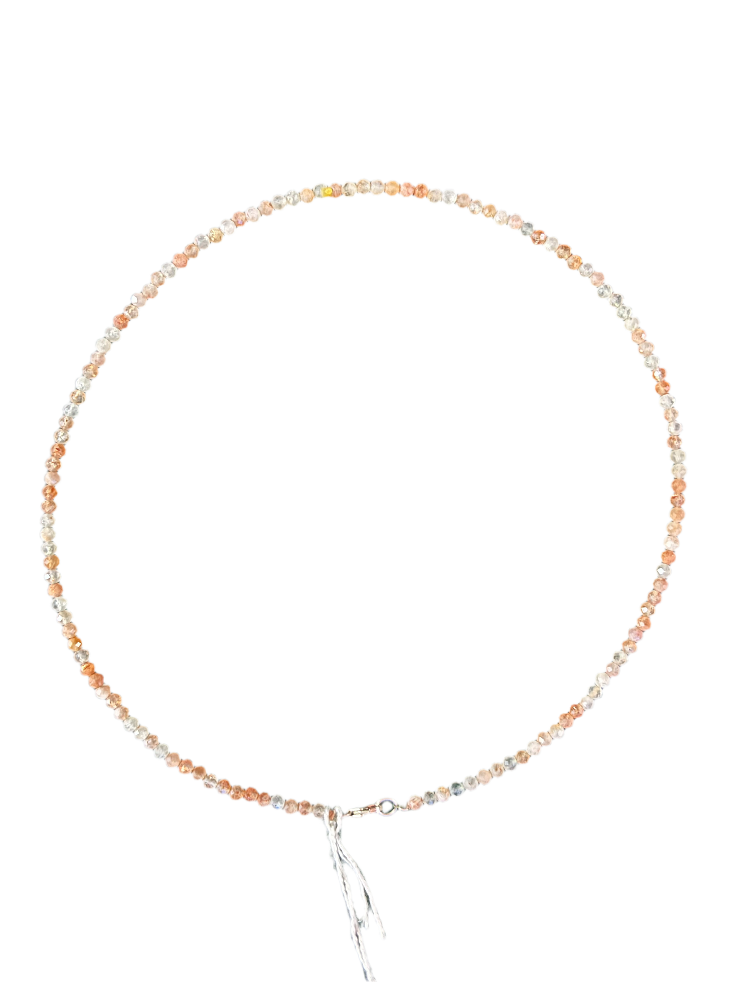 Arusha Sunstone Necklace with 925 silver clasp