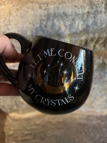 Let me consult my Crystals Mug-Black