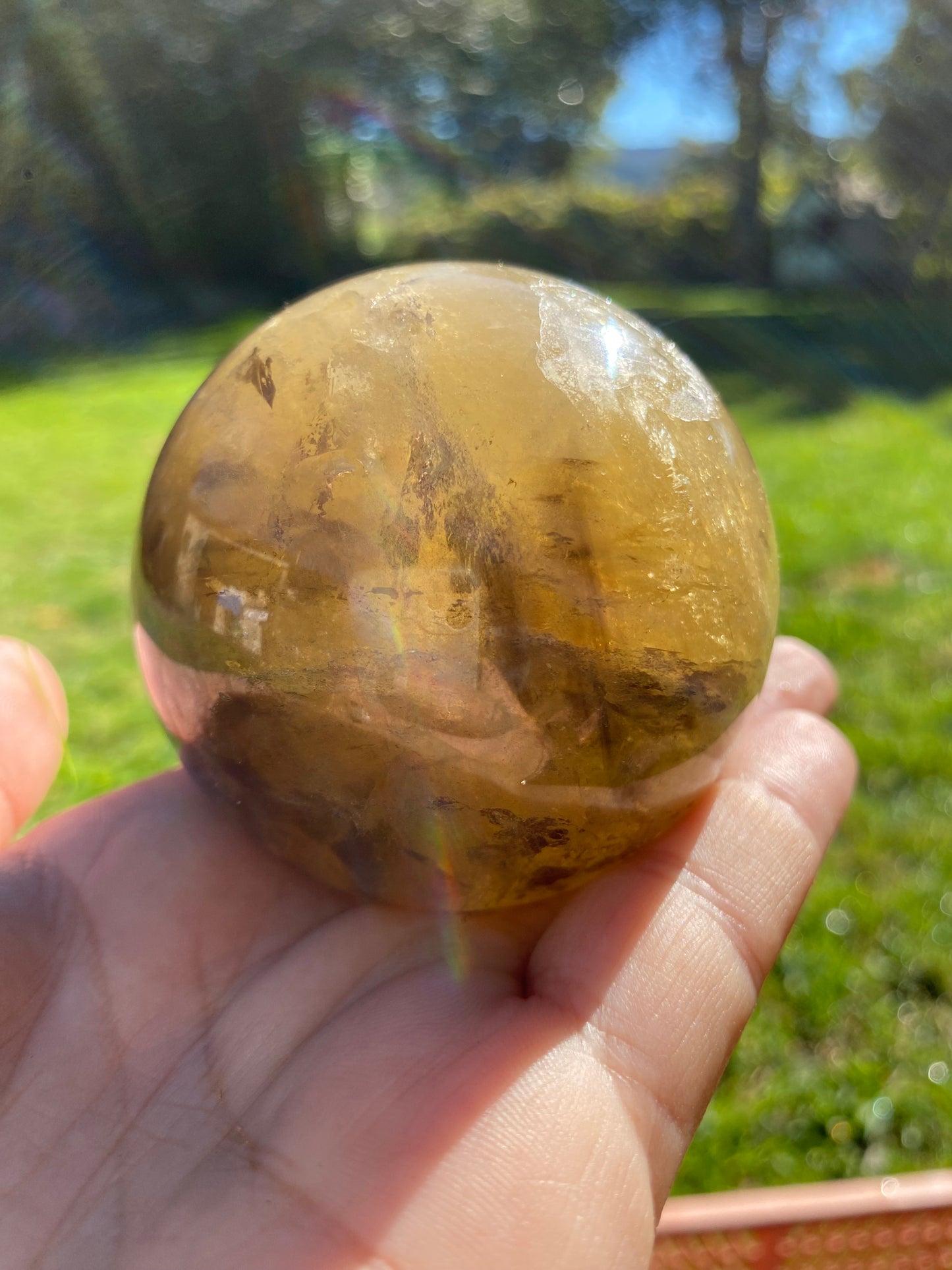 Smoky Citrin Sphere from Brasil