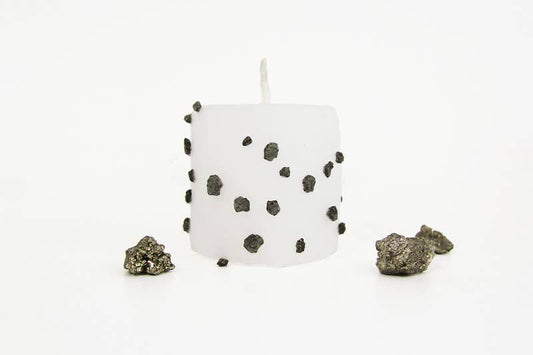 Pyrite Ritual mineral Candle